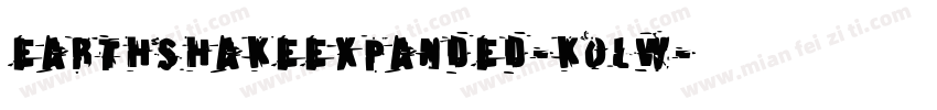 EarthshakeExpanded-KoLW字体转换