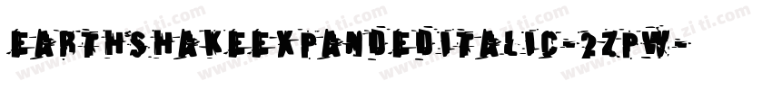 EarthshakeExpandedItalic-2ZpW字体转换