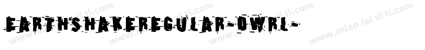 EarthshakeRegular-dwRl字体转换