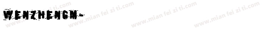 wenzhengm字体转换