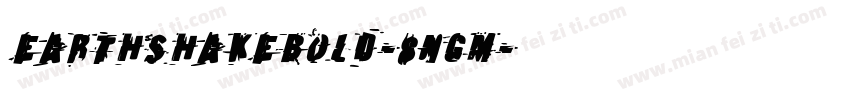 EarthshakeBold-8nGM字体转换