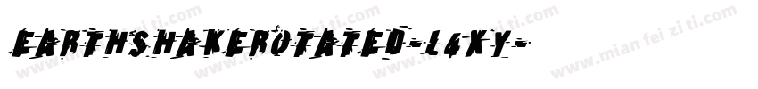 EarthshakeRotated-L4Xy字体转换