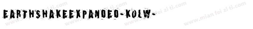 EarthshakeExpanded-KoLW字体转换