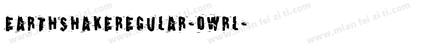 EarthshakeRegular-dwRl字体转换