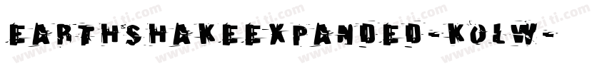 EarthshakeExpanded-KoLW字体转换