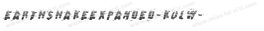 EarthshakeExpanded-KoLW字体转换