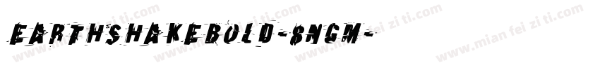 EarthshakeBold-8nGM字体转换