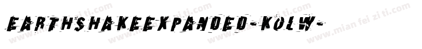 EarthshakeExpanded-KoLW字体转换