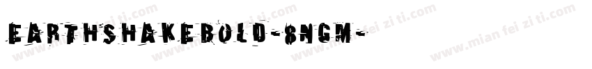EarthshakeBold-8nGM字体转换