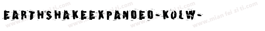 EarthshakeExpanded-KoLW字体转换