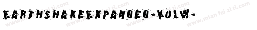 EarthshakeExpanded-KoLW字体转换