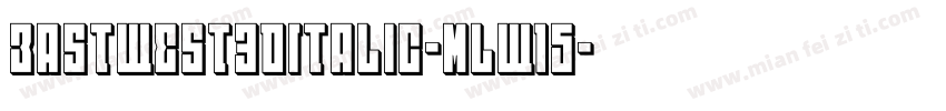 EastWest3DItalic-mLW15字体转换