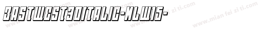EastWest3DItalic-mLW15字体转换