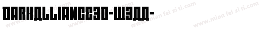 DarkAlliance3D-W3AA字体转换