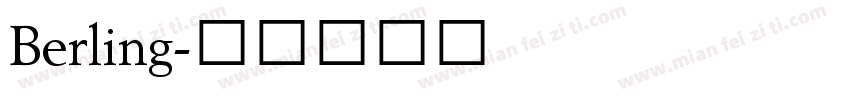 Berling字体转换