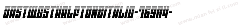 EastWestHalftoneItalic-7B9r4字体转换