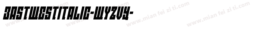 EastWestItalic-WyzVY字体转换
