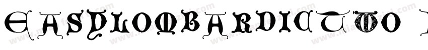 EasylombardicTwo-LOMg字体转换