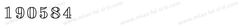 190584字体转换