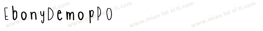 EbonyDemo-pP4O字体转换