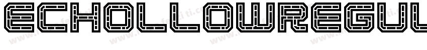 EcHollowRegular-Gxem字体转换