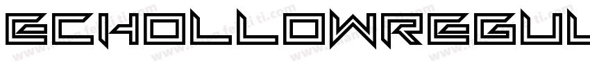 EcHollowRegular-Gxem字体转换