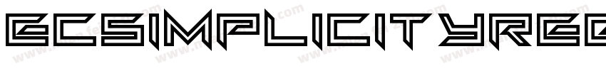 EcSimplicityRegular-Yx12字体转换