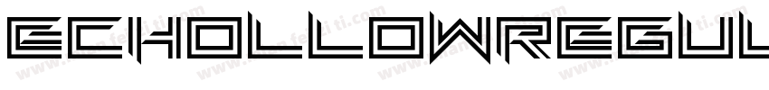 EcHollowRegular-Gxem字体转换