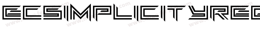EcSimplicityRegular-Yx12字体转换
