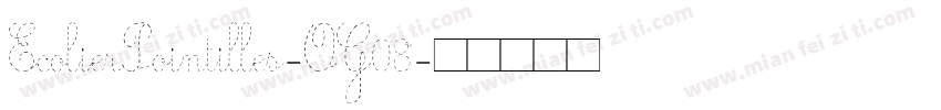 EcolierPointilles-OG08字体转换