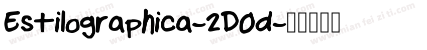 Estilographica-2D0d字体转换