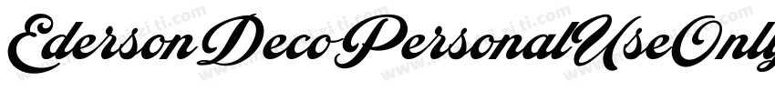EdersonDecoPersonalUseOnly-PY2B字体转换