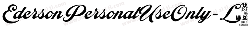 EdersonPersonalUseOnly-L1Yn字体转换