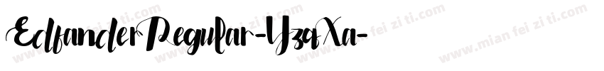EdfanderRegular-YzqXa字体转换