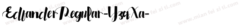 EdfanderRegular-YzqXa字体转换