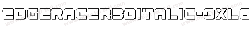 EdgeRacer3DItalic-OXl6字体转换