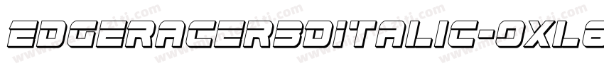 EdgeRacer3DItalic-OXl6字体转换