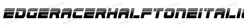 EdgeRacerHalftoneItalic-63mx字体转换