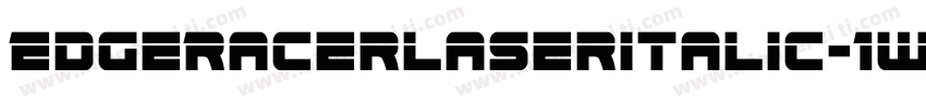 EdgeRacerLaserItalic-1WKZ字体转换