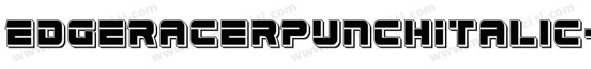 EdgeRacerPunchItalic-YZ6v字体转换