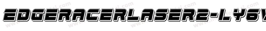 EdgeRacerLaser2-ly6V字体转换
