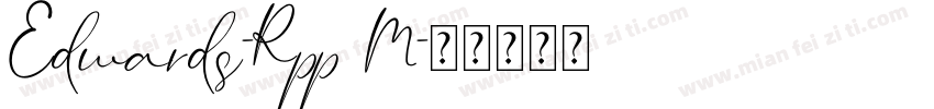 Edwards-Rpp8M字体转换