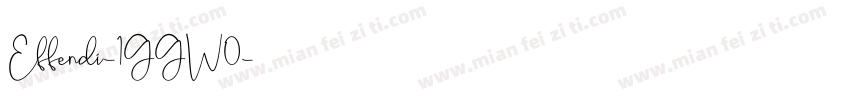 Effendi-1GGW0字体转换