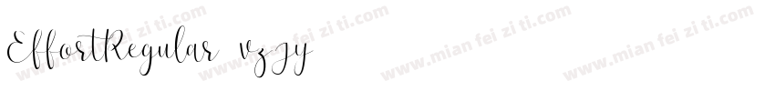 EffortRegular-vzJy字体转换