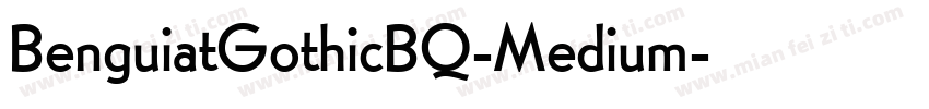BenguiatGothicBQ-Medium字体转换