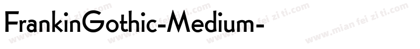 FrankinGothic-Medium字体转换