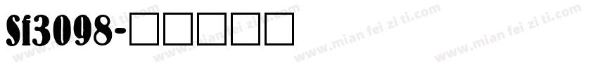 Sf3098字体转换