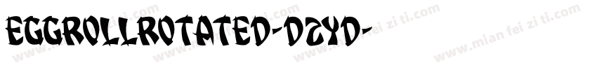 EggRollRotated-D2YD字体转换