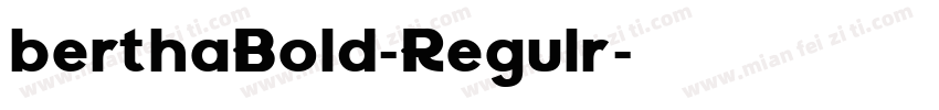 berthaBold-Regulr字体转换