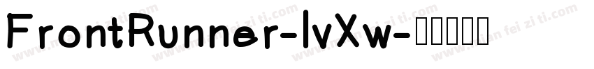 FrontRunner-lvXw字体转换
